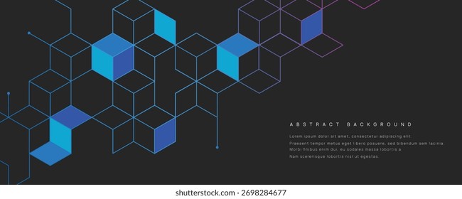 Graphic design element and abstract geometric background.	