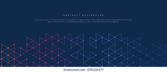 Elemento de Diseño gráfico y fondo geométrico abstracto con patrón de forma de triángulo	