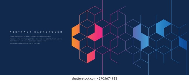 Grafisches Gestaltungselement und abstrakter geometrischer Hintergrund.	