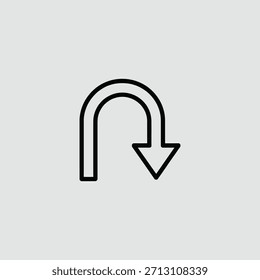 Um elemento de design gráfico com uma seta proeminente, adequado para gráficos, diagramas e indicadores direcionais. Limpo e versátil para várias aplicações.