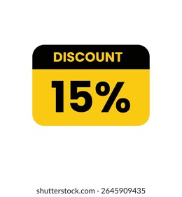 a graphic design element featuring a rounded rectangle with a black top portion and a yellow bottom portion. 