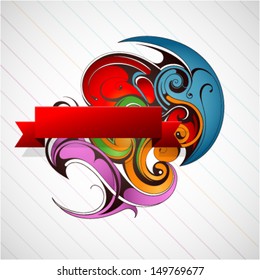 Graphic design element as graffiti. EPS-10