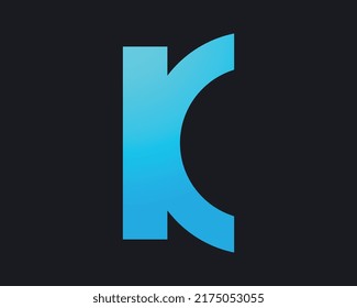 Graphic design element - k letter vector 