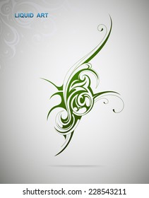 Graphic design element. Liquid art