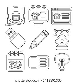 ilustración vectorial de elemento de diseño gráfico