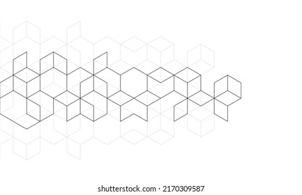 The graphic design elements with isometric shape blocks. Vector illustration of abstract geometric background