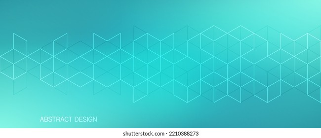 The graphic design elements with isometric shape blocks. Creative vector illustration of abstract geometric background