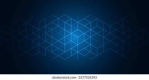 The graphic design elements with isometric shape blocks. Creative vector illustration of abstract geometric background