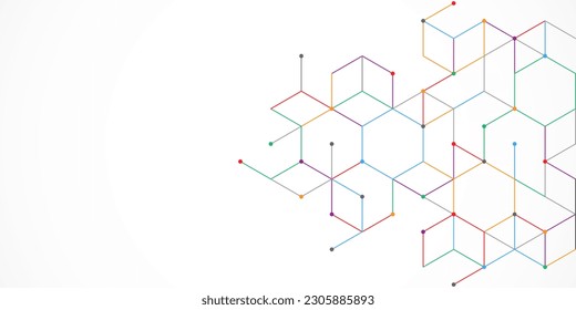 The graphic design elements with isometric shape blocks. Vector illustration of abstract geometric background