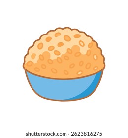 Ein grafisches Design, das Rice Krispies für kreative Frühstücksoptionen betont.