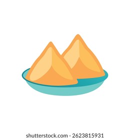 A graphic design emphasizing samosas as a favorite snack option.