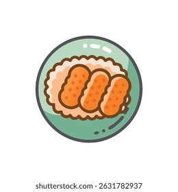 A graphic design emphasizing tonkatsu for hearty meal options.