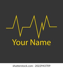 Graphic Design For Equalizer Or Cardiogram