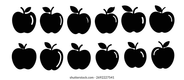 Graphic design featuring nine identical black
