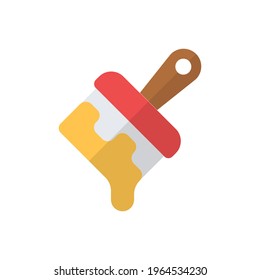 Diseño gráfico de caja de herramientas plana de pincel diseño de ilustración vectorial, este vector es adecuado para iconos, logotipos, ilustraciones, pegatinas, libros, cubiertas, etc.