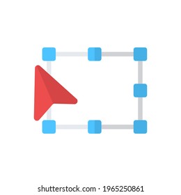 Graphic design flat free transform toolbox vector illustration design, this vector is suitable for icons, logos, illustrations, stickers, books, covers, etc.