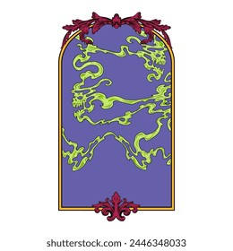 Graphic Design Frame Vector Gothic by Bedaceritaart