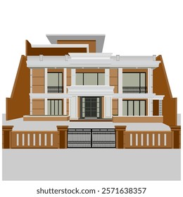 graphic design for front of house vector illustration
