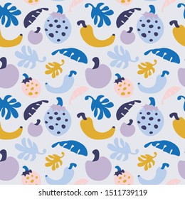 Graphic Design Fruit Pattern Vector Background