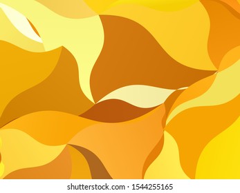 Graphic design with geometric shape. Modern gold backdrop, great pattern for any purposes. Holiday background. Minimal geometric cover. Luxury yellow design. Beautiful vector pattern.