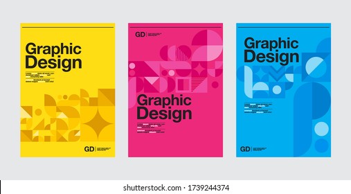 Graphic Design, Geometry Shape, Blau, Layout Template, Vektorgrafik.