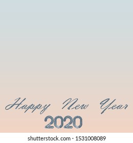 Graphic design in gray tones for happy new year. Free space for your text on holiday card.