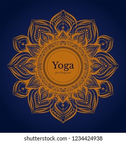 Graphic design greeting card for yoga studio.