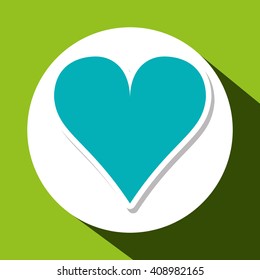 Graphic Design of heart shape, editable vector