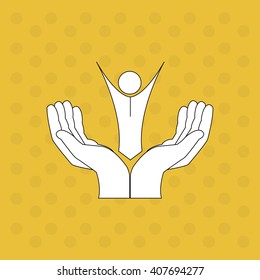 Graphic design of help , editable vecctor