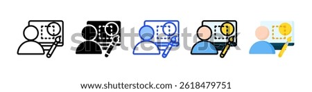 Graphic Design Icon Collection With Multiple Styles