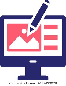 Graphic Design Icon Fill Vector Illustration