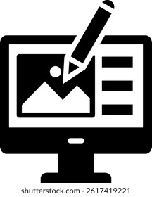 Graphic Design Icon Glyph Vector Illustration