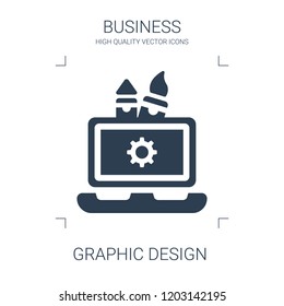 graphic design icon. high quality filled graphic design icon on white background. from business collection flat trendy vector graphic design symbol. use for web and mobile