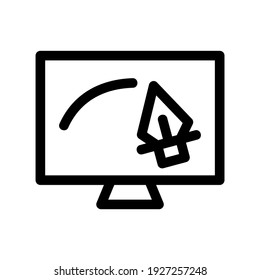 Grafikdesign-Symbol oder Logo einzeln auf Zeichensymbolen Vektorgrafik - hochwertige Vektorsymbole in schwarzem Stil
