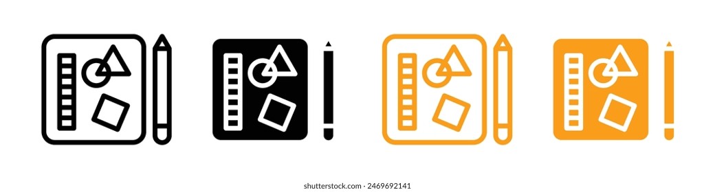Graphic design icon logo set vector