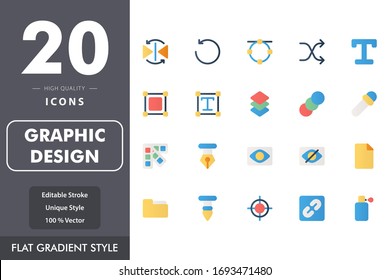 graphic design icon pack isolated on white background. for your web site design, logo, app, UI. Vector graphics illustration and editable stroke. EPS 10.