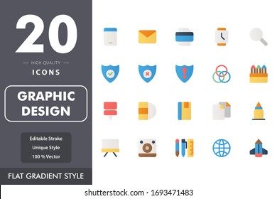 graphic design icon pack isolated on white background. for your web site design, logo, app, UI. Vector graphics illustration and editable stroke. EPS 10.
