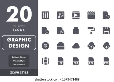 graphic design icon pack isolated on white background. for your web site design, logo, app, UI. Vector graphics illustration and editable stroke. EPS 10.