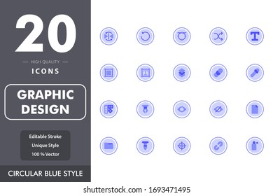 conjunto de iconos de diseño gráfico aislado en fondo blanco. para el diseño de su sitio web, logotipo, aplicación, UI. Ilustración gráfica vectorial y trazo editable. EPS 10.