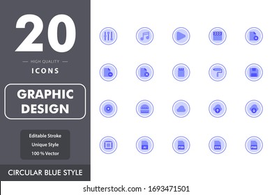 graphic design icon pack isolated on white background. for your web site design, logo, app, UI. Vector graphics illustration and editable stroke. EPS 10.