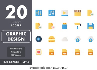 graphic design icon pack isolated on white background. for your web site design, logo, app, UI. Vector graphics illustration and editable stroke. EPS 10.