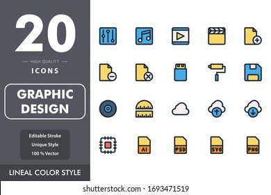 graphic design icon pack isolated on white background. for your web site design, logo, app, UI. Vector graphics illustration and editable stroke. EPS 10.