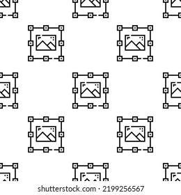 graphic design icon pattern. Seamless graphic design pattern on white background.