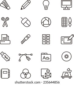 Graphic Design icon set