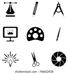 graphic design icon set
