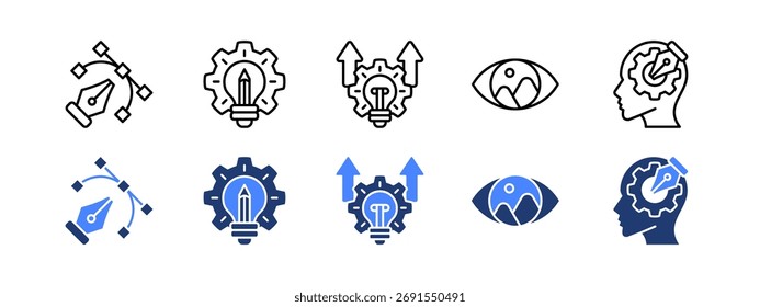 Graphic design icon set with design,Creative process,Concept,Composition,Design principles.