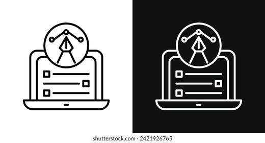 Graphic Design Icon Set. Vector Illustration