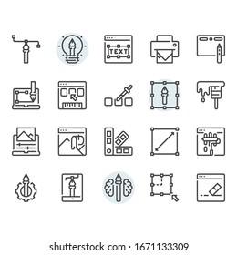 Graphic design icon and symbol set
