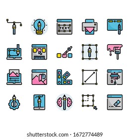 Graphic design icon and symbol set
