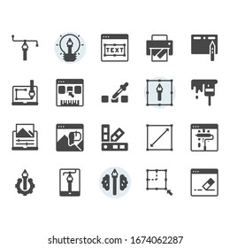 Graphic design icon and symbol set
